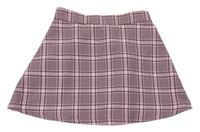 Černo-růžová kostkovaná sukně Primark