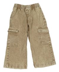 Béžové široké cargo rifle H&M