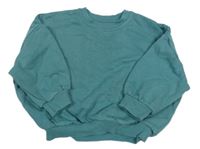 Zelená oversize mikina s nápisem George