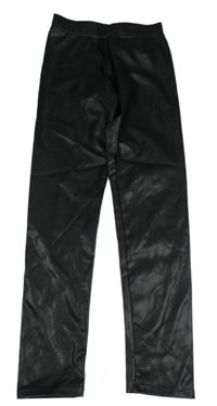 Černé kožené legíny H&M