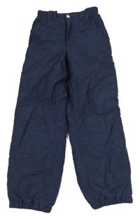 Tmavomodré šusťákové oteplovačky Etirel