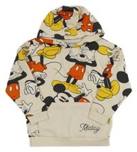 Béžová mikina s Mickeym a kapucí Disney