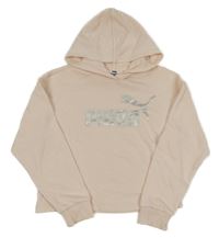 Světlerůžová crop mikina s kapucí Puma