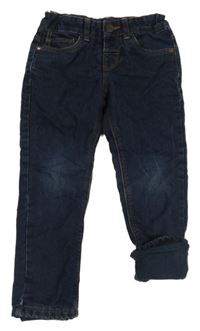 Tmavomodré zateplené slim rifle C&A