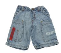 Modré riflové kraťasy s kapsami Denim Co.