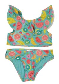 Světlemodré 2-dílné plavky s ovocem H&M