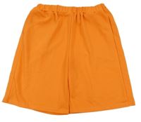 Oranžové teplákové kraťasy Shein
