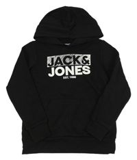 Černá mikina s kapucí JACK&JONES