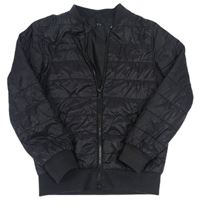 Černá šusťáková prošívaná zateplená bunda H&M