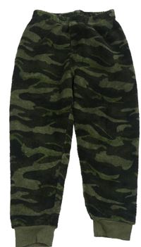 Khaki army chlupaté domácí kalhoty Primark