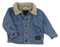 Modrá riflová zateplená bunda Next 