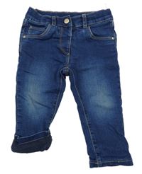 Tmavomodré podšité rifle C&A