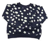 Tmavomodrá mikina s puntíky Nutmeg