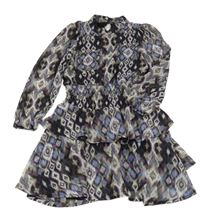 Barevné vzorované šifonové šaty Kids