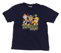 Tmavomodré tričko s pejsky - Tlapková patrola Nickelodeon 