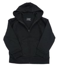 Černá propínací mikina s kapucí Primark