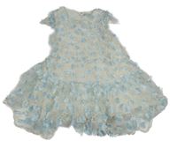 Bílé šíťované šaty s kytičkami Hel&Lula