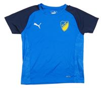 Modro-tmavomodré sportovní tričko s logem Puma 