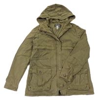 3v1 -  Khaki riflová parka s kapucí Zara