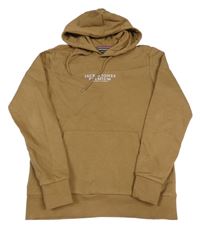 Béžová mikina s nápisem a kapucí Jack & Jones