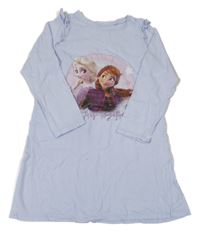 Světlemodré triko s Frozen a volánky H&M