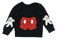 Černá mikina s potiskem - Mickey PRIMARK