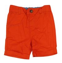 Červené chino plátěné kraťasy PRIMARK