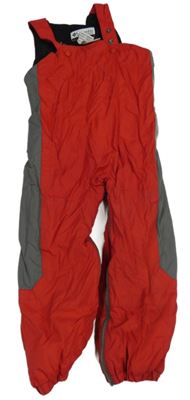 Červeno-tmavošedé šusťákové funkční zimní oteplovačky Columbia