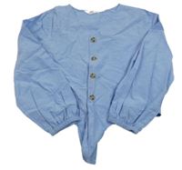Modrá crop halenka H&M