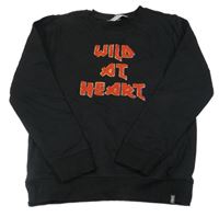 Černá mikina s nápisy CARS JEANS