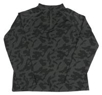 Tmavošedo-černá army thermo mikina ERGEENOMIXX