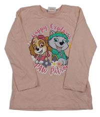 Světlerůžové triko s PAW PATROL nickelodeon