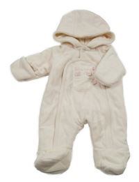 Světlerůžová sametová zateplená kombinéza s nápisem a kapucí Sucre D'orge