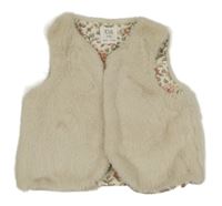 Smetanové kožešinové podšité bolérko C&A