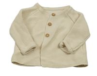 Smetanový propínací svetr George