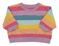 Barevná pruhovaný oversize mikina Sully&Juno