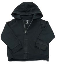 Černá propínací mikina s kapucí F&F