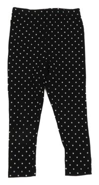 Černo-bílé puntíkaté legíny PRIMARK