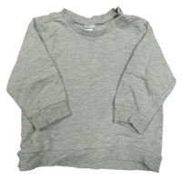 Šedá melírovaná mikina H&M