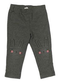 Tmavošedé melírované tregíny se zajíci H&M