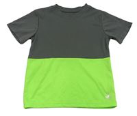 Šedo-neonově zelené sportovní tričko Body Glove