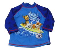 Modro-safírové UV triko s Paw Patrol Nickelodeon