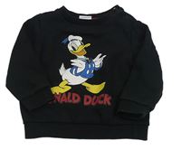Černá mikina s kačerem Donaldem Disney