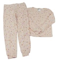 Světlerůžové puntíkaté pyžamo H&M