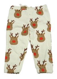 Krémové tepláky se soby Primark