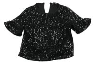 Černé flitrové slavnostní tričko George