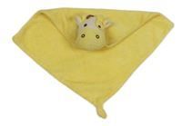 Žlutý plyšový usínáček s krávou