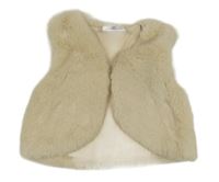 Béžová kožešinová podšitá vesta Topomini