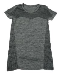 Tmavošedé melírované spodní tričko