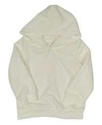 Smetanová mikina s kapucí